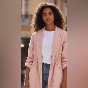 nwt- Max Jeans XS
Trench Coat Long Sleeve Jacket Casual Outerwear Pastel pink